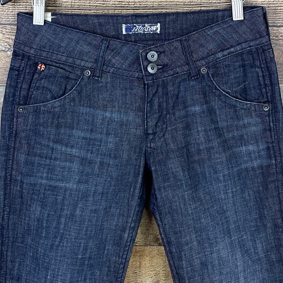 Hudson W170DCA Straight Leg Jeans Flap Pocket Dark Blue Size 29 - Picture 2 of 13